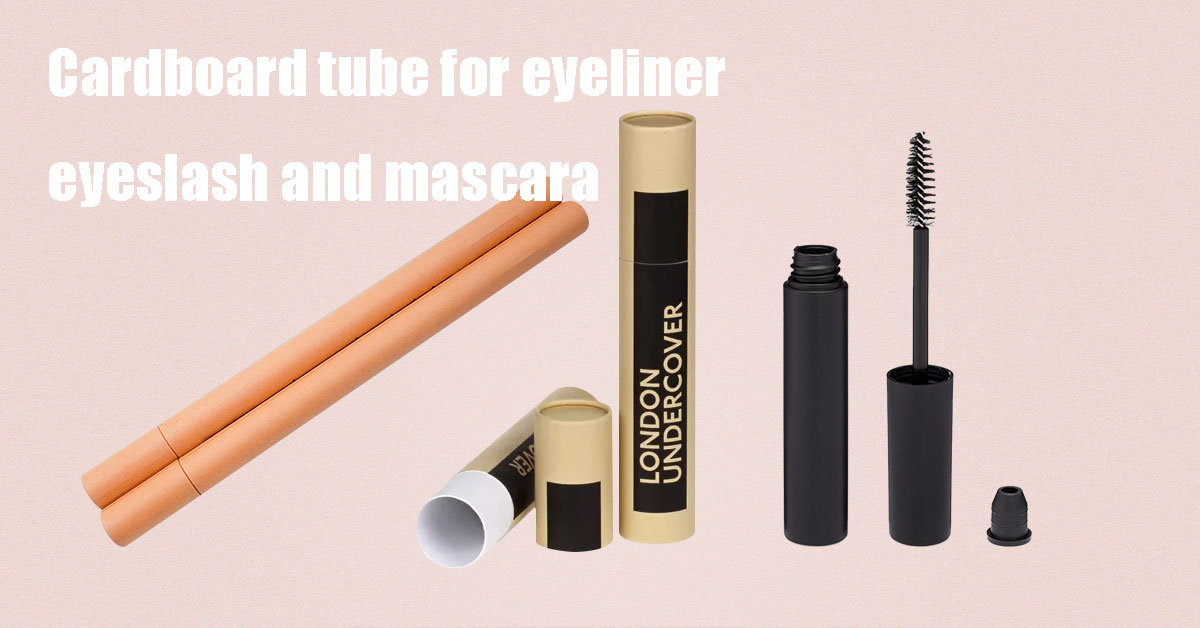 custom cardboard tube for eyeliner, eyelash, and mascara