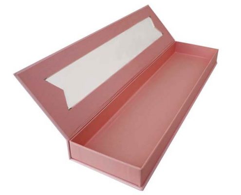 Durable hair extension packaging box with custom printing and magnetic closure