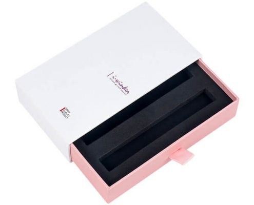 Customizable essential oil packaging box featuring a sliding drawer mechanism.