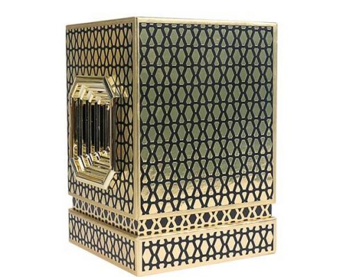 Custom rigid perfume box for luxury fragrance protection.