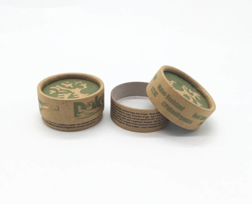 Kraft paper cream jars with parchment lining, designed for preventing oil leakage in skincare products.