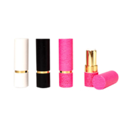 Customizable white, black, and pink fancy paper lipstick tubes with a twist-up design for wholesale luxury packaging.