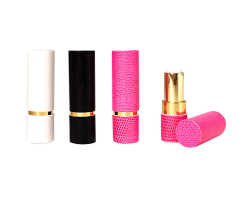 Customizable white, black, and pink fancy paper lipstick tubes with a twist-up design for wholesale luxury packaging.