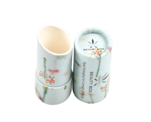 Plastic-free lip balm tubes made from durable paper material.