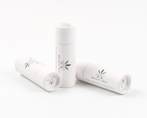 custom lip balm packaging paper tube with push-up paper disc