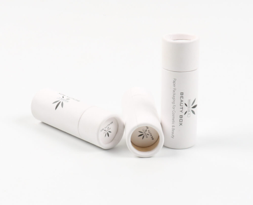 biodegradable custom lip balm packaging paper tube