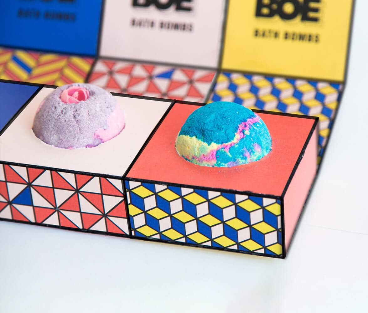 custom tuck end bath bomb boxes