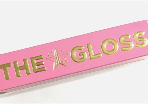 Elegant Pink Lip Gloss Box with Custom Features - Fully customizable lip gloss packaging featuring embossing, foil stamping, and durable folding carton material.