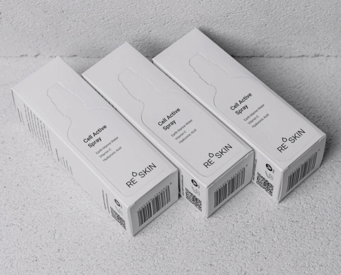 custom printing serum box packaging tuck end box