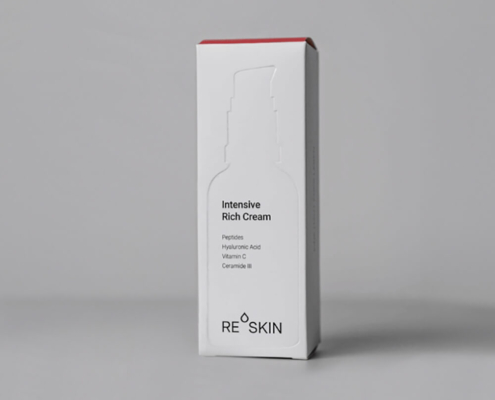 custom made serum box packaging folding carton