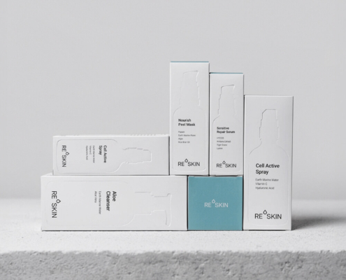 custom branded serum box packaging folding carton