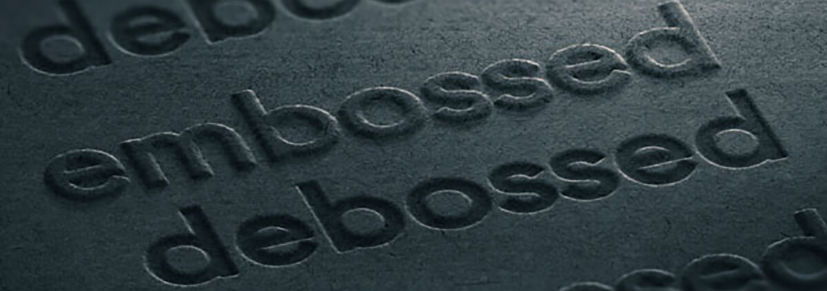 difference of emboss & deboss