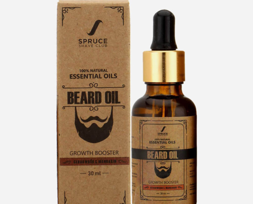 eco-friendly printed custom beard oil boxes