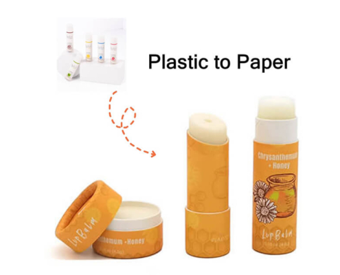 Plastic to paper - lip balm packaging trend