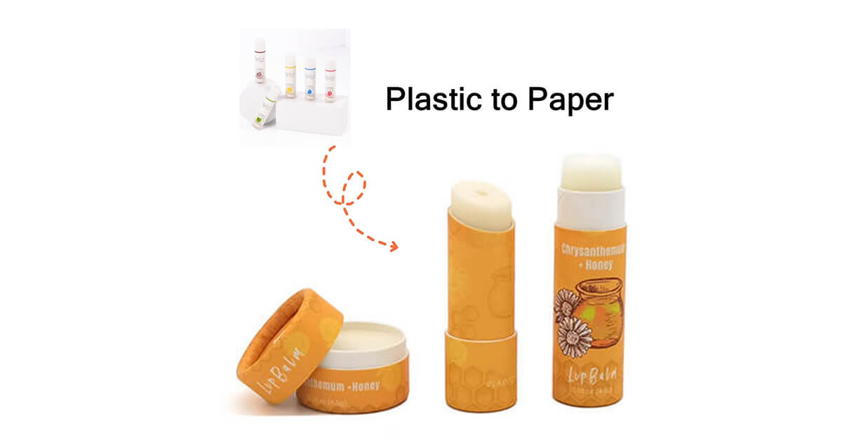 Plastic to paper - lip balm packaging trend