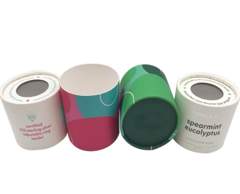 eco-friendly bath bomb packaging tube