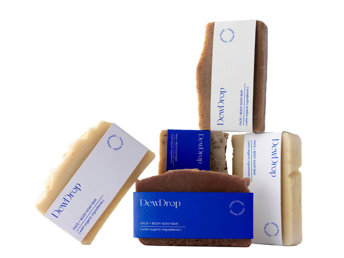 white kraft soap sleeves