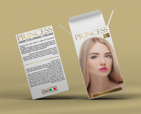 Customizable hair dye packaging box with sleek design