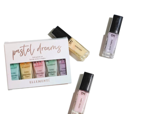 Vibrant nail polish set packaged in a sturdy, eco-friendly custom box.