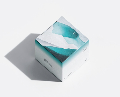 Eco-friendly soap packaging boxes for sale featuring customizable designs with natural graphics and premium materials.