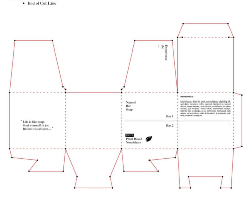 Detailed assembly of soap packaging boxes for sale, highlighting foldable carton design and sustainable material use.