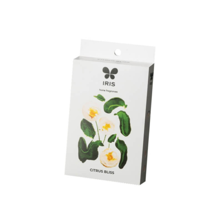 Luxury white kraft air freshener packaging box for scented cards with hang hole display