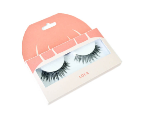 High-quality CMYK printed eyelash box featuring sleek and modern branding.