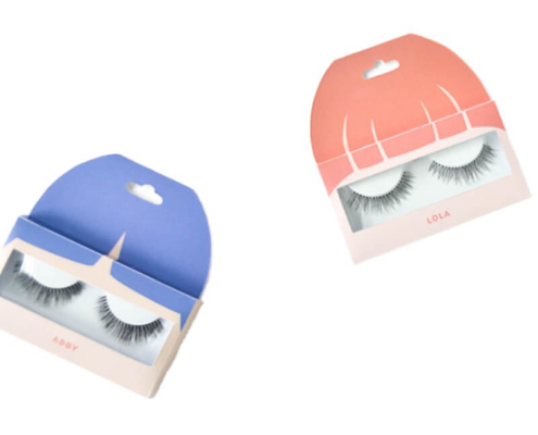 Eco-friendly eyelash packaging box designed for flat shipping and easy setup.