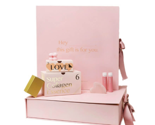 High-quality advent calendar box with sleek pink design and custom compartments.