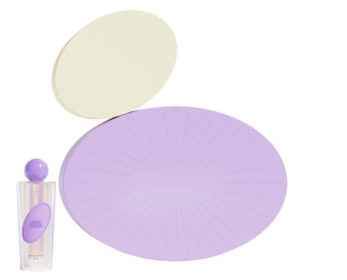 Luxury rigid cosmetic packaging box in a unique oval shape, crafted for durability and tailored to high-end cosmetics.