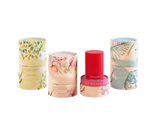 Customizable deodorant tube featuring luxury design and durable structure.