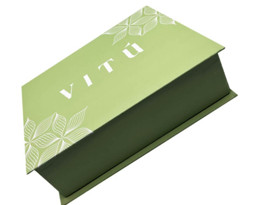 Custom luxury cosmetic packaging box with durable rigid structure and premium design for high-end products