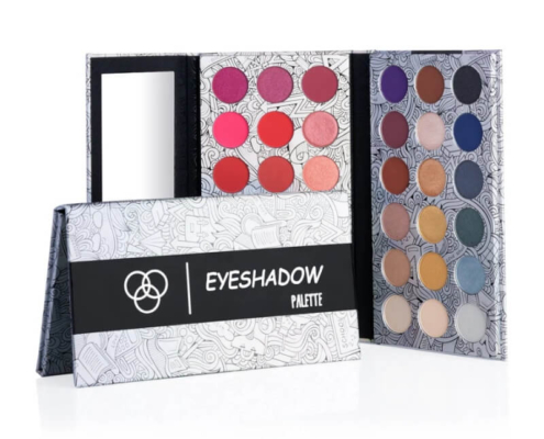 Bulk order magnetic eyeshadow palette with customizable design and packaging options.