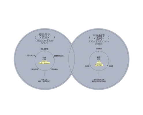Grey circular candle dust covers with minimalist design and detailed scent and product information, providing a chic and functional packaging solution.