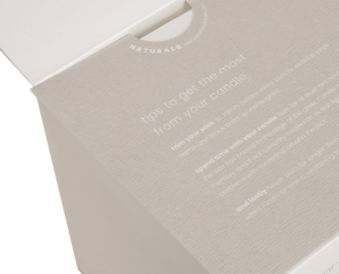 Wholesale candle packaging sample