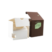 Cream Box with White Insert - Kraft paper box packaging with a white insert, providing both aesthetic appeal and product protection.