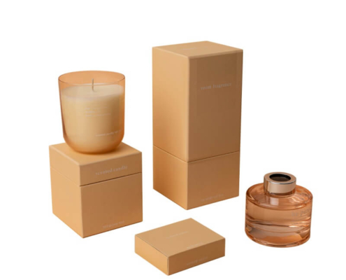 Full fragrance packaging set with candle and diffuser box – eco-friendly diffuser packaging for gifting