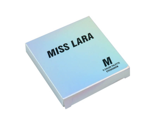 Custom eyeshadow packaging box made from holographic folding carton