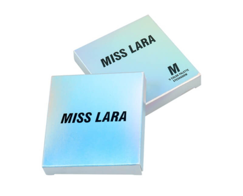 Stylish eyeshadow packaging boxes with shimmer finish and custom design