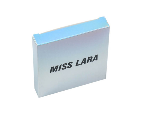 Side view of custom folding carton box for cosmetic product packaging