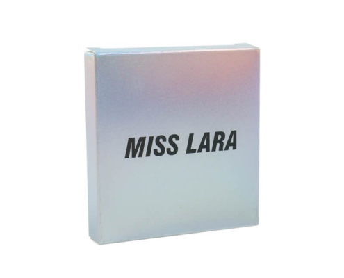 Iridescent custom eyeshadow packaging box for beauty product branding