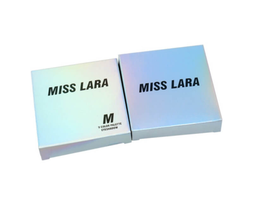 Custom folding carton boxes for eyeshadow palettes, flat shipping design