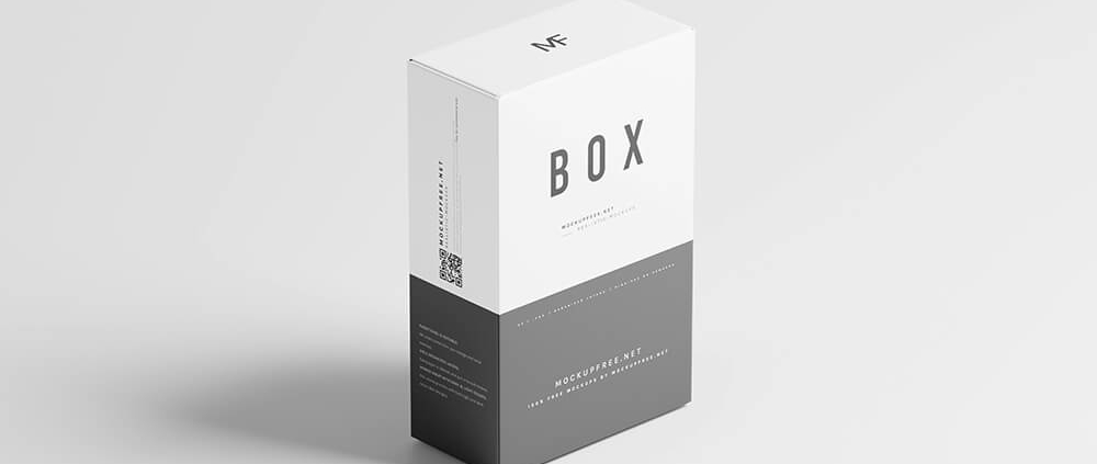 Minimalist packaging cosmetic box with clean design