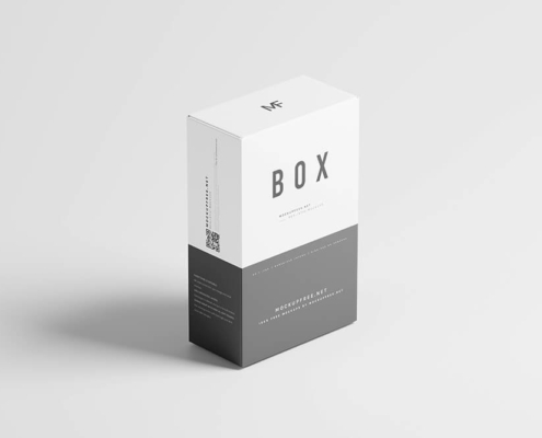 Minimalist packaging cosmetic box with clean design