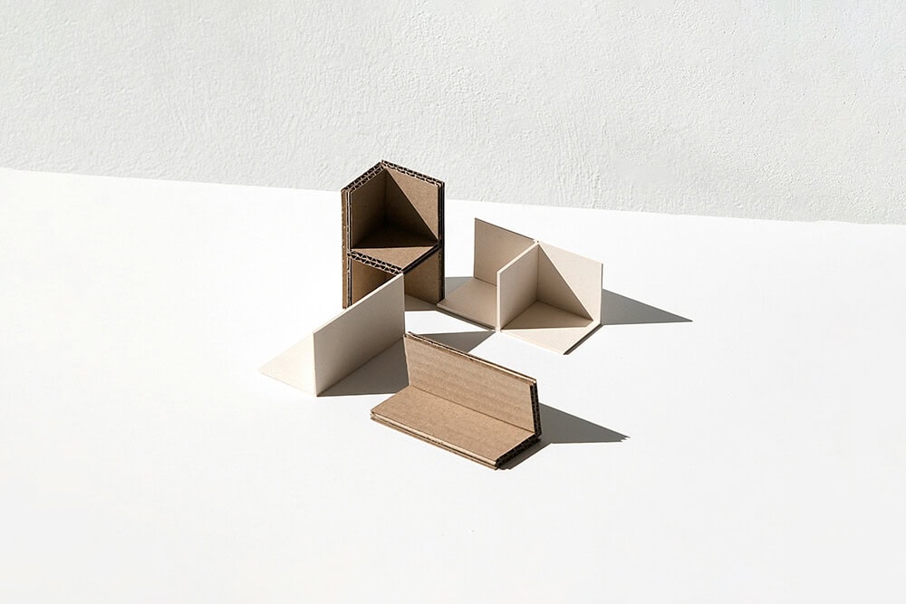 Eco-friendly cardboard packaging in minimalist design.