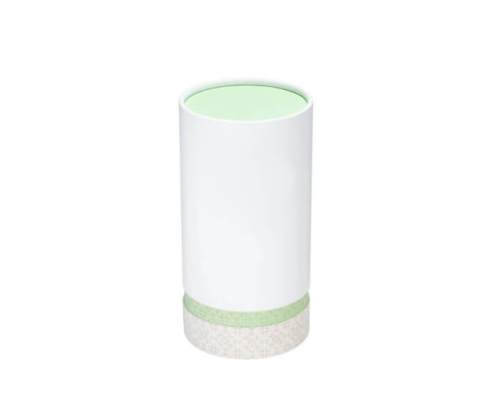 Minimalist reed diffuser packaging supplies with green inner lining, ideal for sustainable branding.