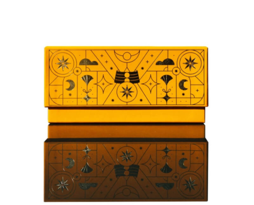 Luxury perfume packaging box with high-quality finish and intricate pattern design